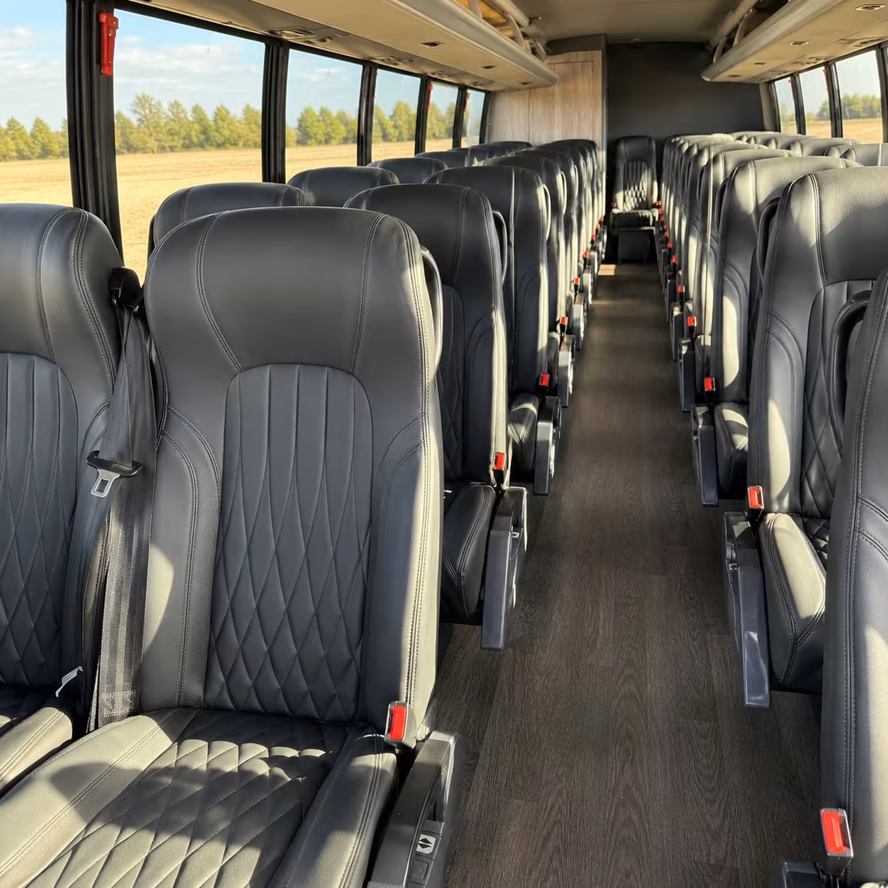 28 passenger minibus interior