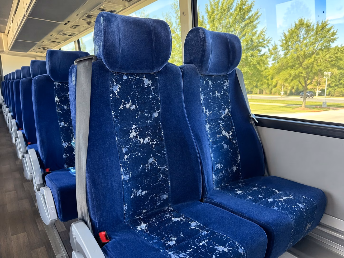 fayetteville charter bus interior