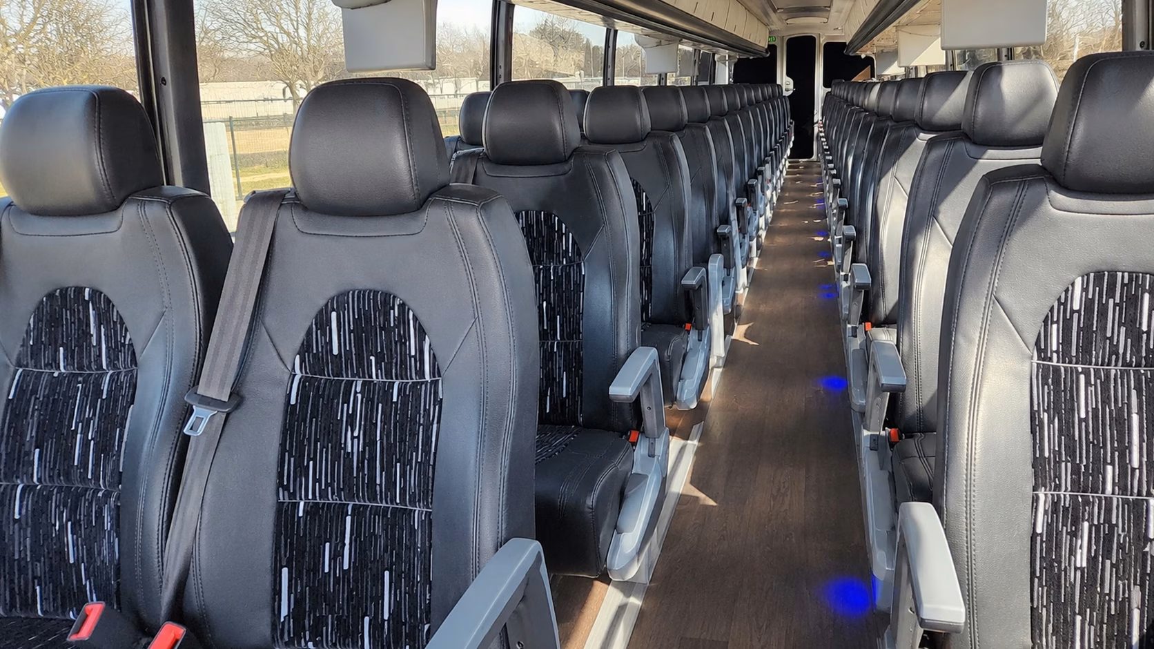 fayetteville charter bus rental inside