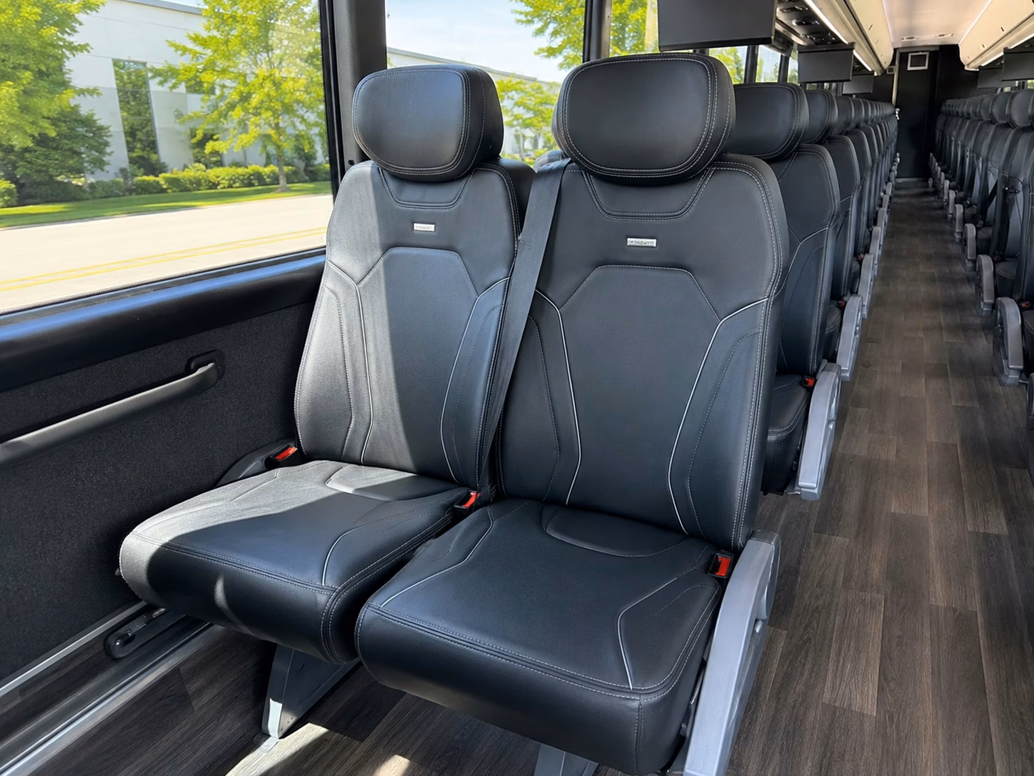 fayetteville charter bus rental interior
