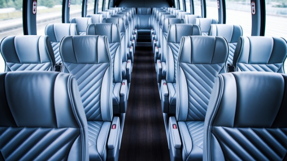 50 passenger charter bus interior