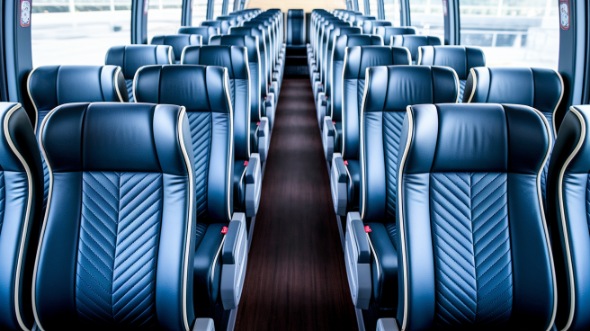fayetteville 54 passenger charter bus inside