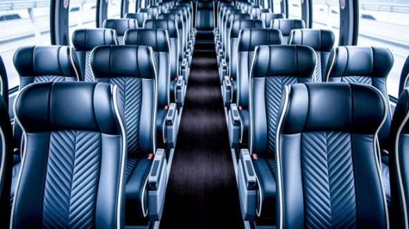 fayetteville 55 passenger charter bus inside