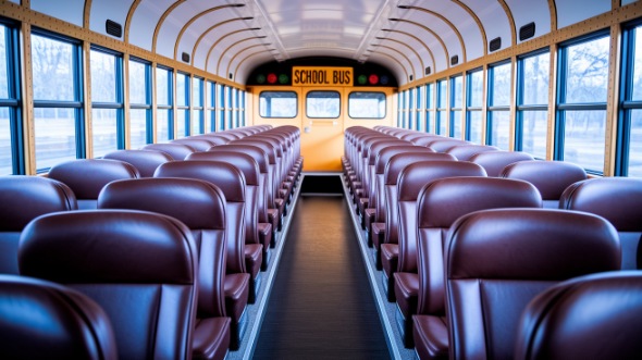 fayetteville school bus rental interior